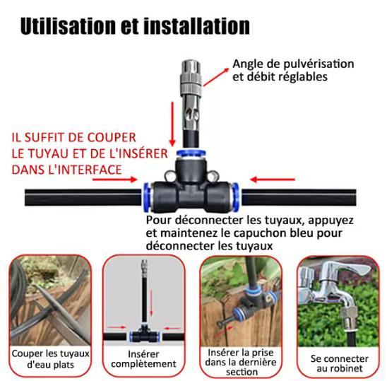 360° Adjustable Drip Irrigation System 5/10/15/20M Garden Watering System Garden Irrigation System Greenhouse Accessories