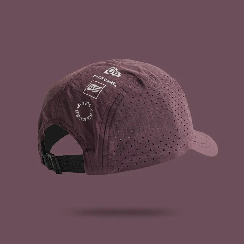 My Extreme Outdoor Activities Zomer Dun Ademend Mesh Baseballpetten voor Mannen en Vrouwen Buiten Hardlopen Korte Rand Zonbescherming Sneldrogende Sportpetten 55-58cm paars