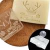 Soap Making Acrylic Stamps Christmas Series Transparent Handmade Soap Seal Stamp