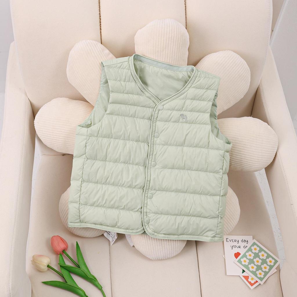 Kinder Ultraleichte Daunenweste 2025 - Neue Herbst/Winter Eltern-Kind Oberbekleidung für Jungen und Mädchen