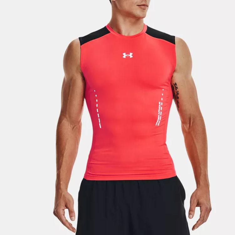 Under Armour Training Sports Compression Tank Top Men Tops Beta-Red 1370656-628