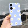 For Realme 10 2022 Fashion Girl Sunflower Yellow Phone Case For Realme10 RMX3630 4G Candy Color Soft Silicone TPU Cases