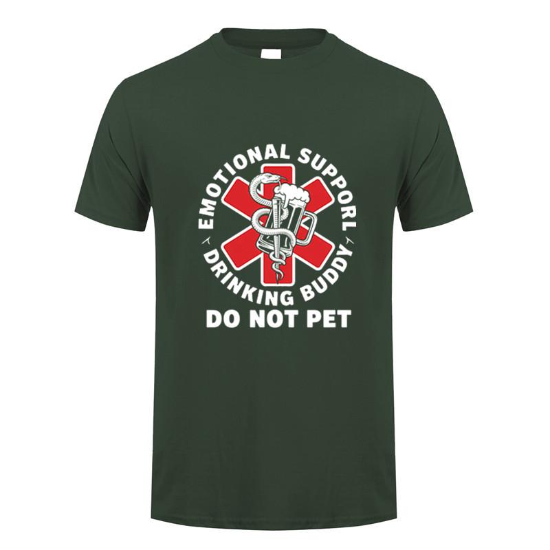 Emotional Support Drinking Buddy Beer Graphic Tshirt Funny Gift Casual Cotton Tee Dy316