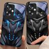 Creative Mech For Oppo A79 5G 58 78 74 60 4G Reno 11F Realme GT 6 11 Note 50 10 C55 X2 Tempered Glass Black Phone Case