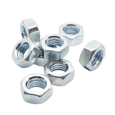 100 stuks/partij Metrische schroefdraad DIN934 M2 M2.5 M3 M3.5 M4 M5 M6 Staal Zeskantmoeren