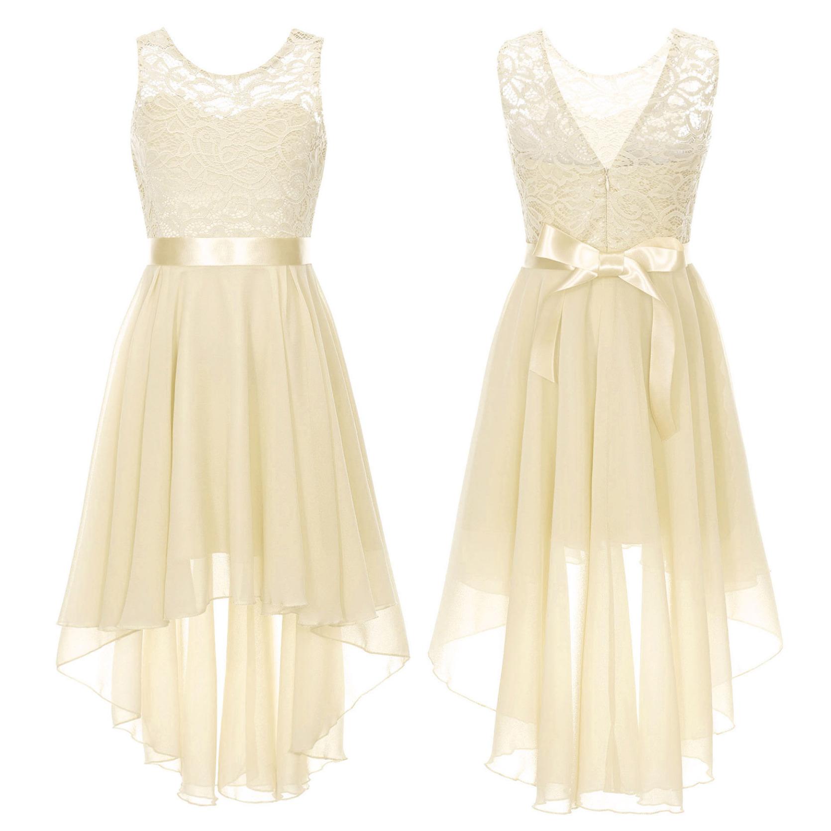 

Детские платья для девочек, платье для свадебной вечеринки, платье принцессы для подружек невесты, вечерние платья с цветочным узором для девочек 5-6 Years шампанского