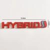 1Pc 3D Metal HYBRID Logo Side Fender Rear Trunk Emblem Badge Car Sticker Decals For  Prius Camry Crown Auris Rav4s TRD