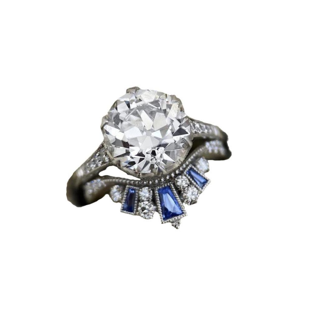Three Heroes 2024 Trendy European & American Engagement Rings with Cubic Zirconia