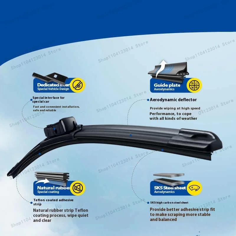 Car Wiper Blades For Chevrolet Orlando 2010-2018 24"+ 19" Windshield Windscreen Clean Naturl Rubber Cars Wipers Accessories