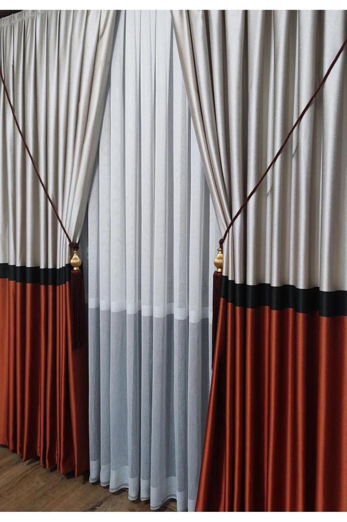 „EPeddler“ namų vieno sparno fono užuolaida, sandariai klostuota, žakardo, ryškių raštų