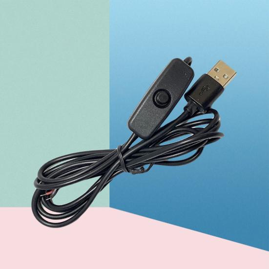 Bytte strømledning isolert høytemperaturbestandig Plug Play LED-lampe USB-forlengelse Bytte strømledning for hjemmet