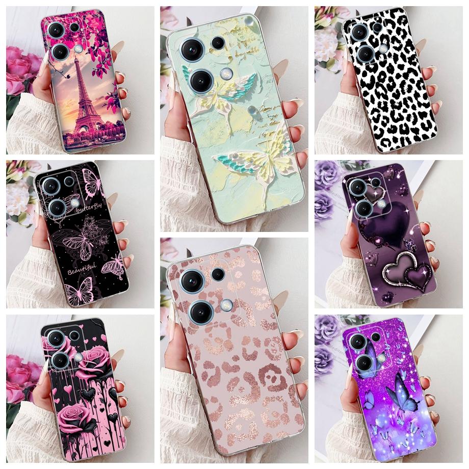 Soft Clear Silicone Back Cover For Xiaomi Redmi Note 14s 14 Pro 4G Phone Case Marble Gothic Couple Capa For Redmi Note 14 Europe
