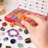 2025 Christmas Crystal Stone Gift Box 24 Days Christmas Countdown Jewelry Stamping Crystal Set for Kids Teens Adults