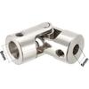 Coupler 5-10mm Rotatable Universal Joint Steering Gear Stainless Steel Coupler Shaft Coupling (Inner Diameter : 8mm to 8mm)