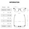 2023 New Retro Photochromic Anti Blue Light Reading Glasses For Men And Woman Square Presbyopic Glasses With Diopter +100 +225