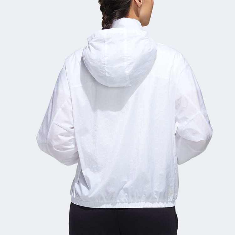 adidas Jackets Women's White Hooded Moderate Other GF0138