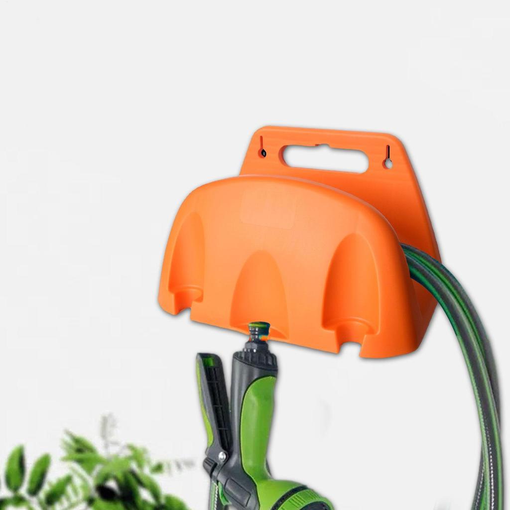 Garden Hose Holder Wall Heavy Duty Hose Storage Reel Metal Hose Hanger Hose Hooks Metal Water Hose Holder Water Pipe Rack