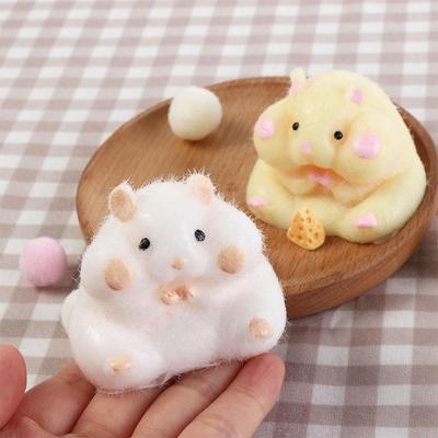 Süßer Taba Squishy Hamster Quetschspielzeug Cartoon Fidget Spielzeug Lustiges Plüsch Knet-Entspannungsspielzeug Stressabbau Für Kinder Erwachsene Geschenk