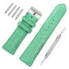 [Revetta] Stingray Leather Watch Band/Strap, Light Green, 22mm, with Spring Bars and Spring Bar Removal Tool [089-11stb22]