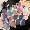 Luxury Bling Laser Aurora Pattern Phone Case for iPhone 16 15 Pro Max 13 12 11 14 Plus Cases Soft Bumper Shockproof Matte Cover