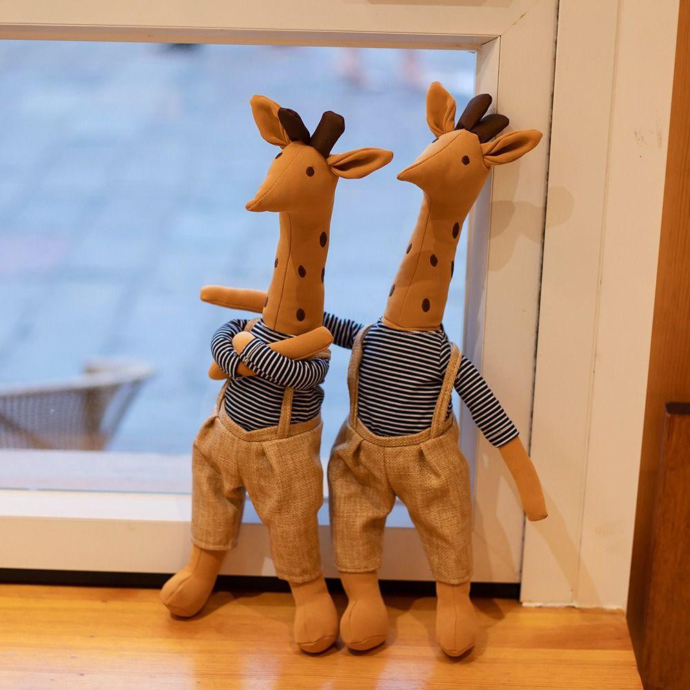 Interactive Stuffed Animal Giraffe Doll Handmade Children Stuffed Alpaca Doll  Birthday Parties