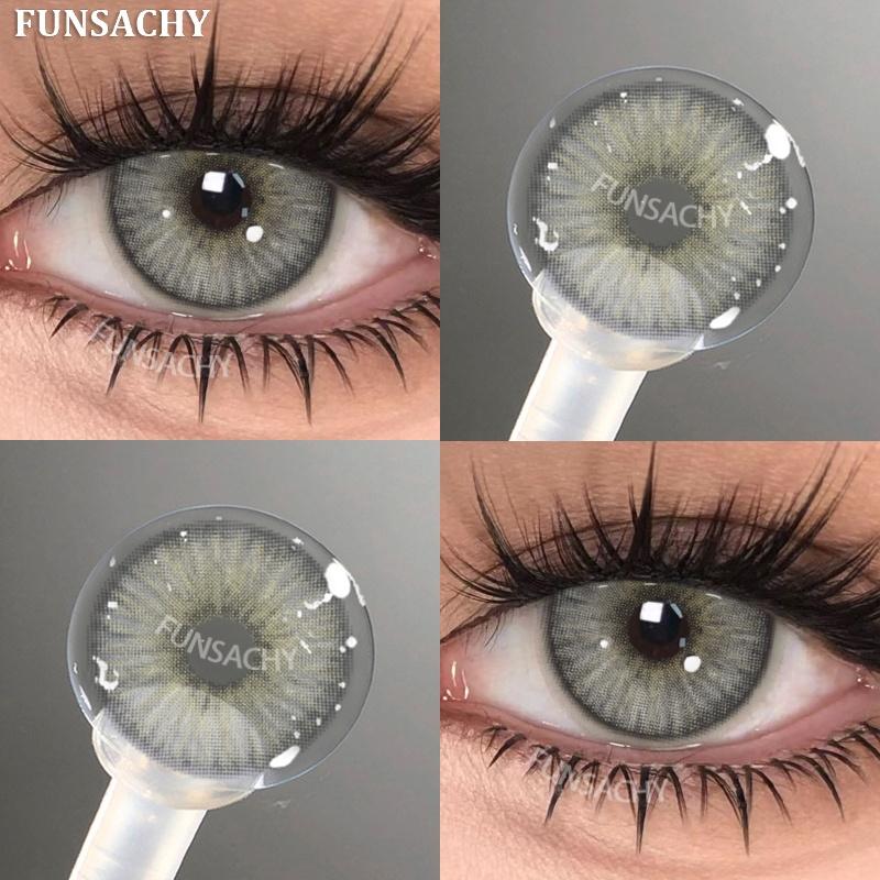 FUNSACHY 1 para Modny Makijaż Piękno Soczewki Kontaktowe Miękkie Roczne Niebieskie Zielone Kontakty Kolorowe Soczewki Kolorowe Miękkie Soczewki Źrenice