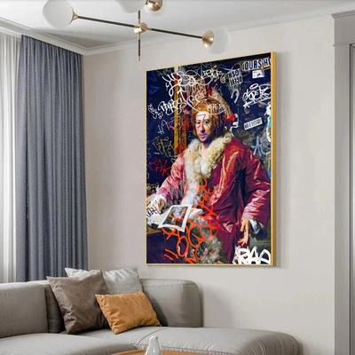 Abstract Graffiti Art Canvas Painting The Father of Archaeology Poster Print Wall Art Picture for Living Room Wall Decor Cuadros