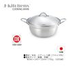 24cm Saucepan for and Gas and Induction Made In Includes Original Tag J-kitchens Double-Handled Shabu-Shabu Yosenabe, Rust-Resistant, Compatible,