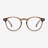 Alloaiweeo [Aloxrounz] Oversized Boston Frame Ara7107 C3 Transparent Brown