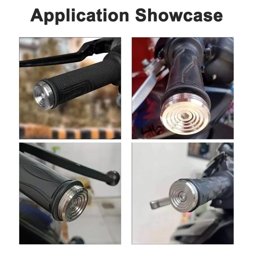 CNC Aluminum Zinc Zinc Alloy Motorcycle Handlebar End Plugs Motorcycle Grips Ends Motorcycle Modification