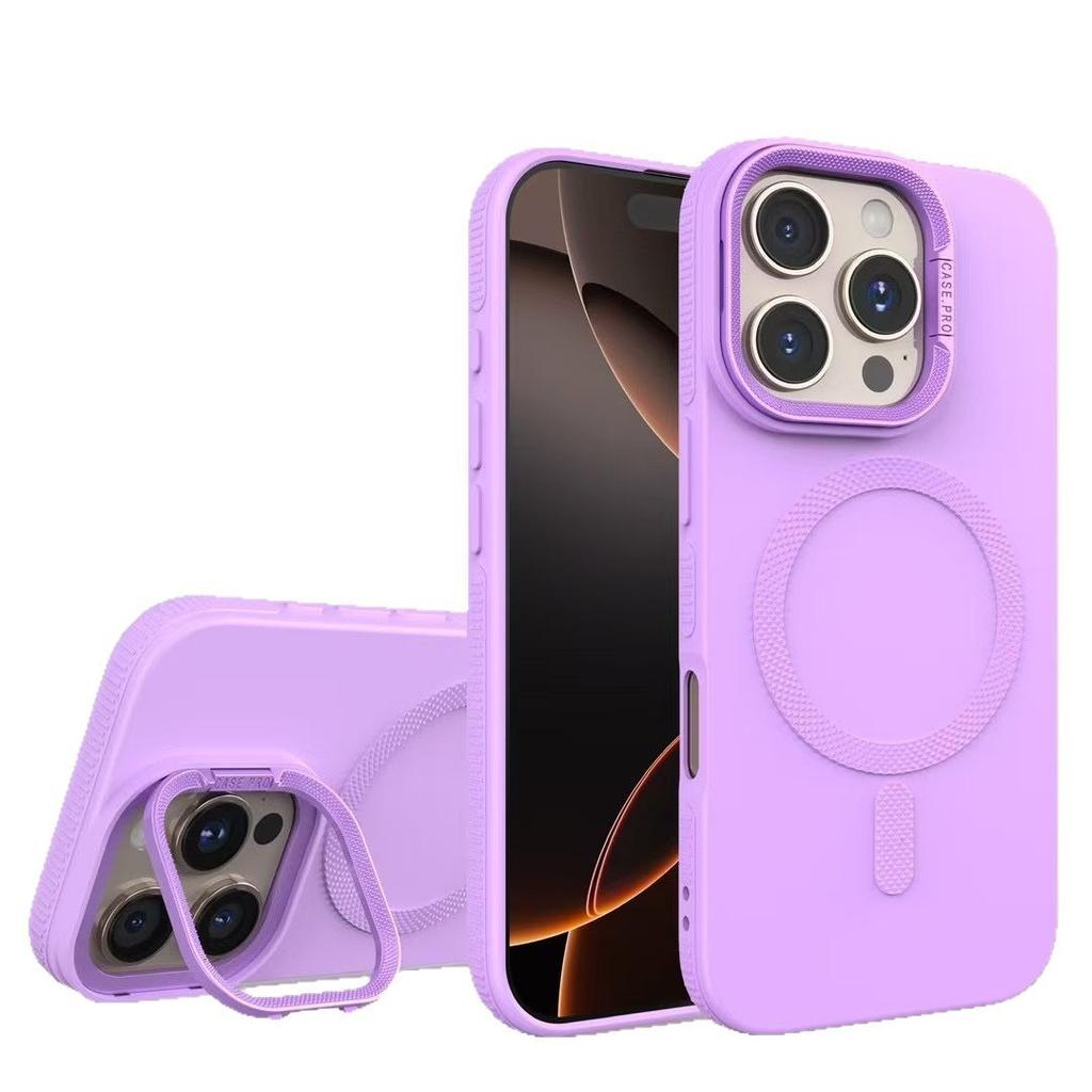 New Frame Holder Phone Case For iPhone 14/15/16 PROMAX Lens Holder Silicone Case