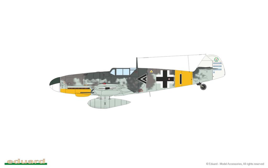 Eduard Profipack German Plastic Model Kit EDU70159 1/72 Bf109G-6