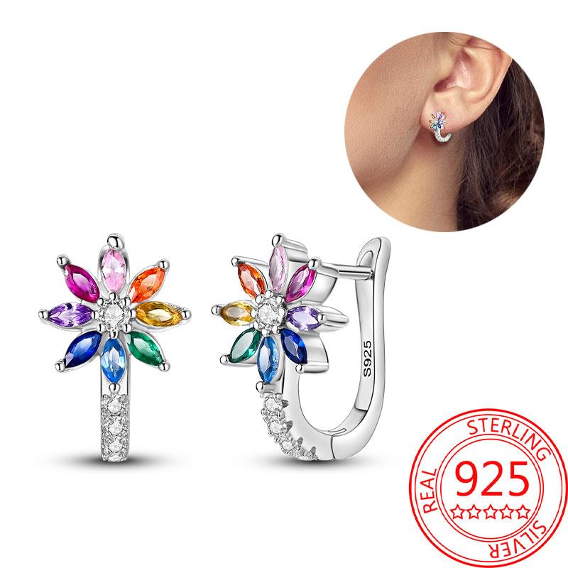 Brincos de abelha para menina adorável amarelo preto dançando abelha feliz s925 brincos de argola presente de aniversário joias de prata