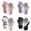 Winter Warm Thick Silicone Non Slip Gloves for Women Touchscreen Full Finger Camping Cycling Gloves Waterproof Thick Warm Gloves