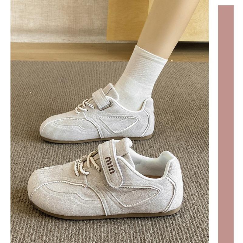 Retro Ballet Women's Autumn New Velcro Breathable Soft Sole Not Tired Feet Sneakers