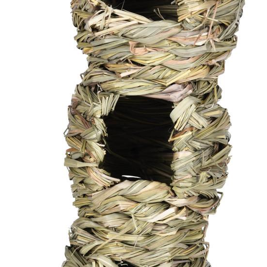 Yousheng Bird Nest 3 Holes Windproof Portable Natural Woven Hanging Bird House Bird Supplies