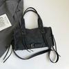 Suede Tote Bag Women's Fashion Shoulder Bag with Lace Up Detail and Adjustable Crossbody Strap