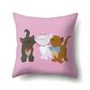 Polyester Throw Pillow Cover Home Decoration Throw Pillow Car Throw Pillow Lovely Animal Cat Print Cushion Cover