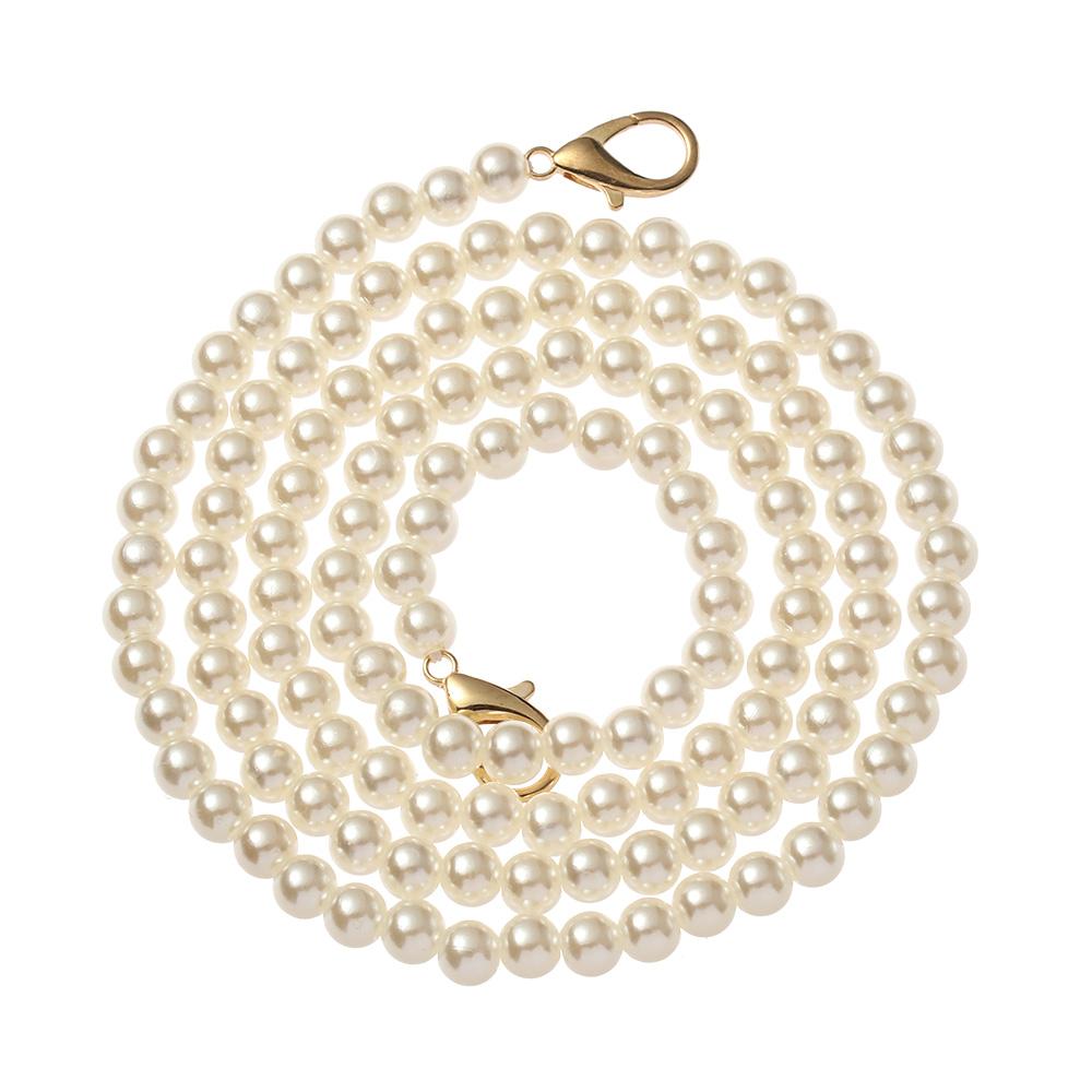 Fashion Shoulder Bag Straps Accessories Long Beaded Chain DIY purse Replacement Bags Handbag Handles Pearl Strap