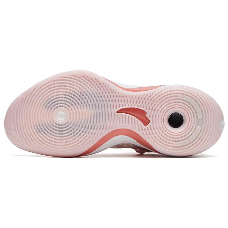 New Anta KT8 520 Slip Resistant Cushioning Wear Resistant High Top Performance Basketball Shoes Pink White 112321101-10