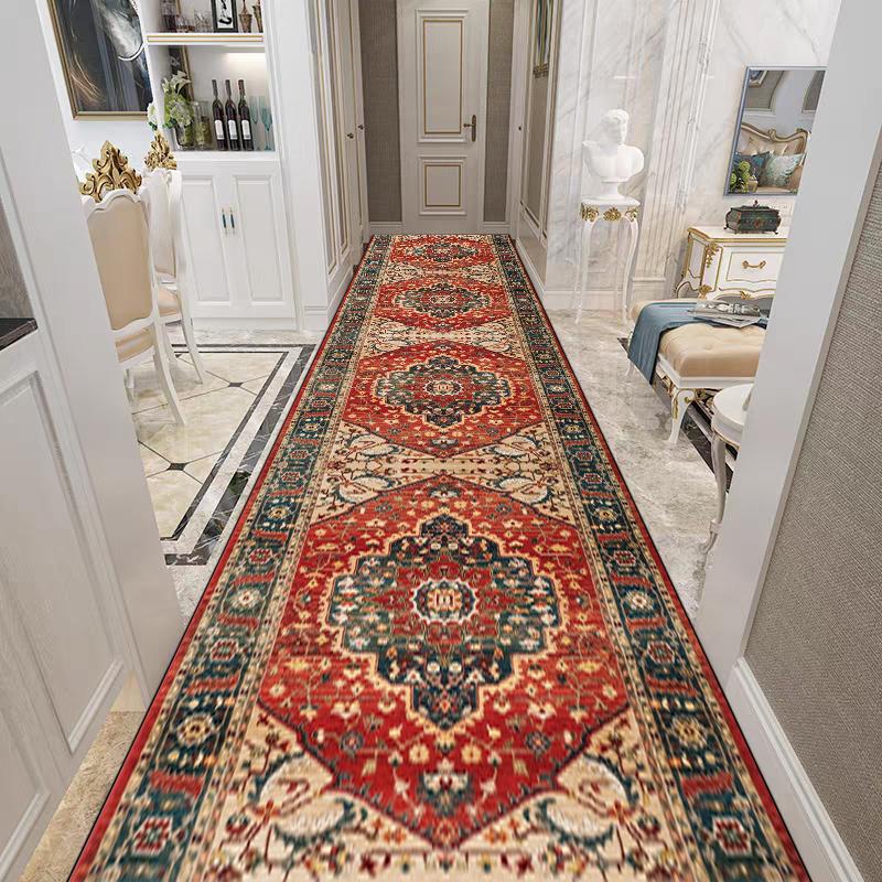 Retro Persian Carpet Runner Rug for Living Room Hallway Stairs Home Decor Kitchen Mat Corridor Aisle