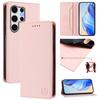 Suitable for Samsung S25/24 phone case, RFID anti-theft, card slot, strong magnetic attraction, flip cover leather case