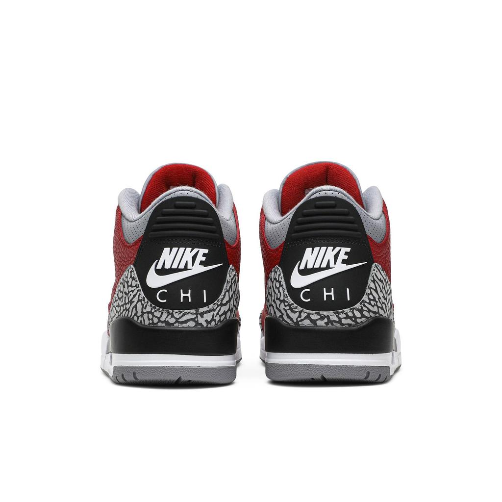 Air Jordan 3 Retro SE 'Unite - CHI Exclusive' (Unisex) Varsity Red / Cement Grey / Black / Varsity Red Vintage Basketball Shoes CU2277 600