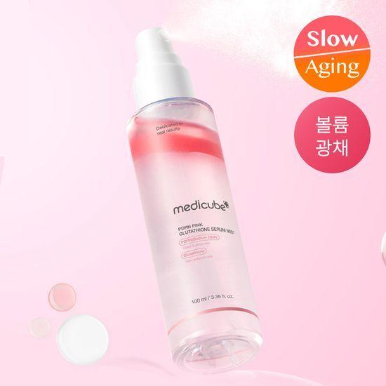MediCube Salmon PDRN Pink Serum Mist – Brightening & Soothing Care (100ml), Korean