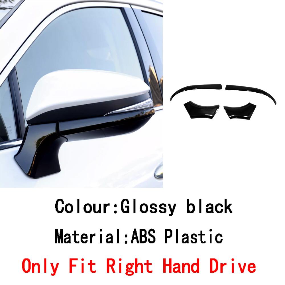 For Toyota Venza/Harrier    2024 ABS/Steel Frame Side Rearview Mirror Strip Cover Trim Sticker Eyebrow Accessories