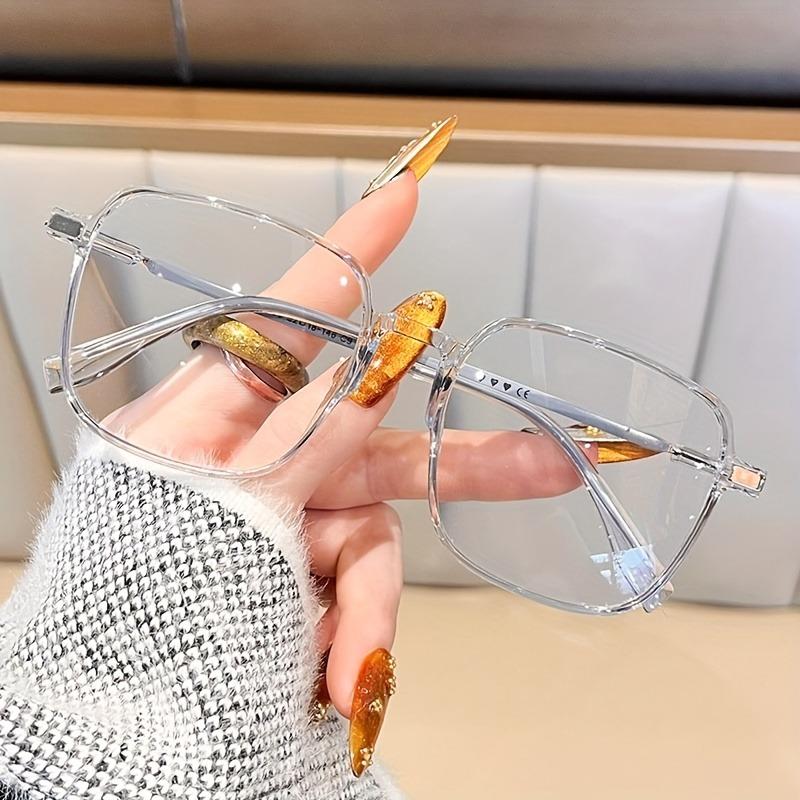 3pcs of oversized reading glasses set suitable for men and women featuring a large blue light blocking design