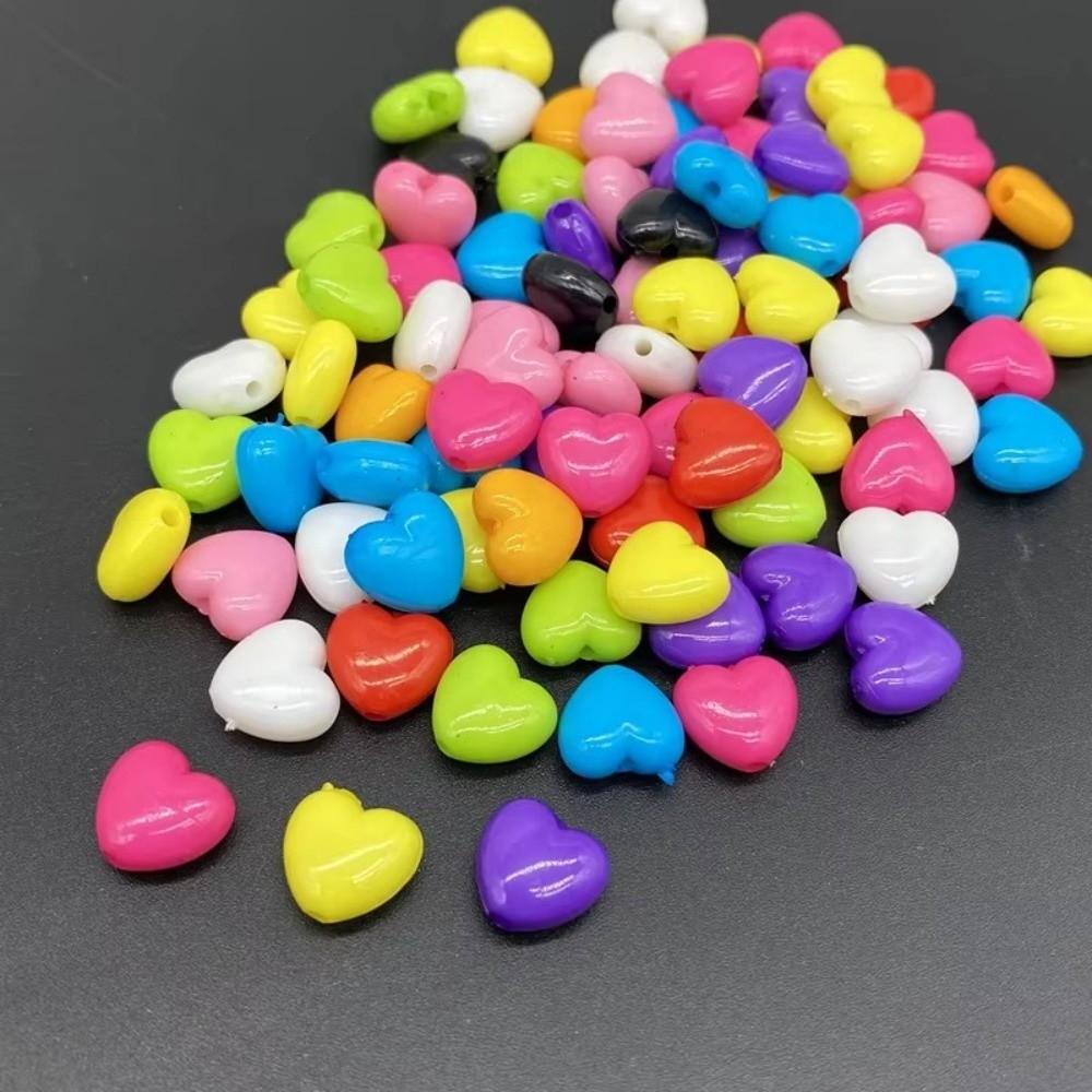 20Pcs/Lot 2.5mm Aperture Heart Shape Beads 17mm Handmade Accessory Beads Handmade Crafts