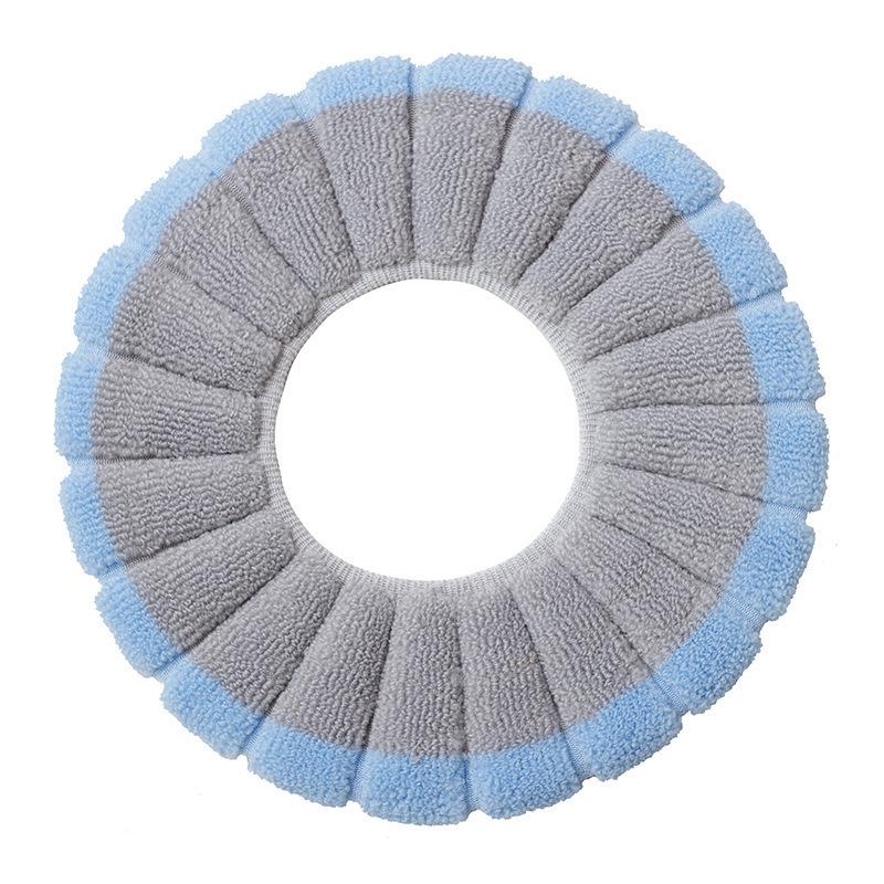 4-Piece Winter Toilet Seat Cushion Set - Cute, Thick, Washable, Ins Style
