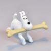 TINTIN Adventures: Detective Style Snowy Dog Figure Ornament - Free Shipping