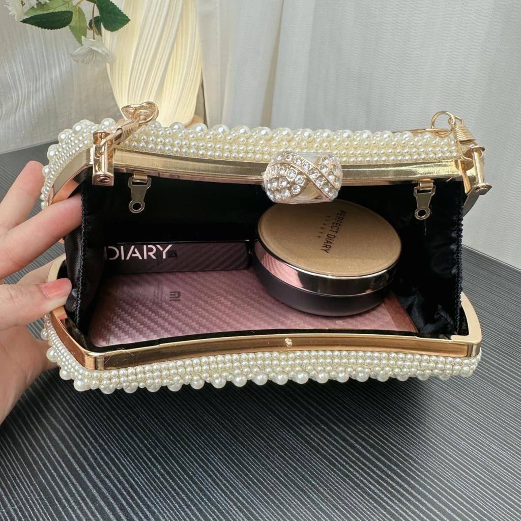 Elegante 2025 Perlen-Clutch für Socialite-Abendkleider und Dinnerpartys